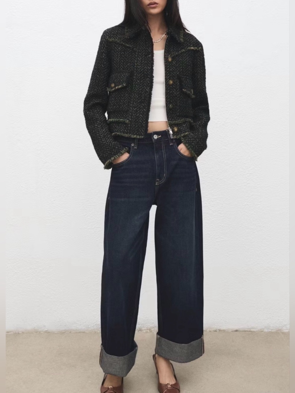 Mango Tweed Jacket - New - Picture 11 of 13